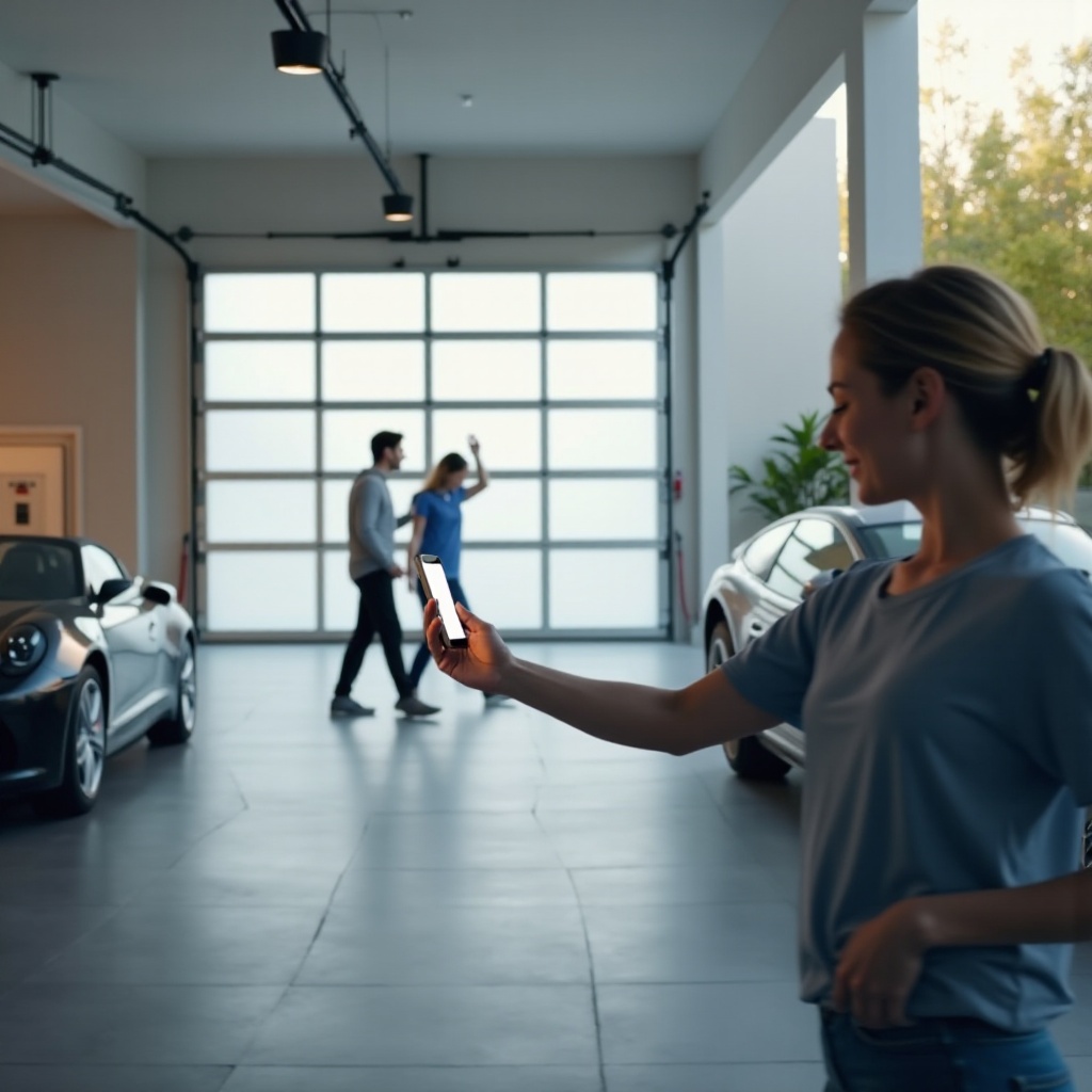 ouvrir porte de garage avec smartphone